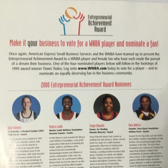 Dawn Staley WNBA Charlotte Sting Poster (14 x11) Gamecocks USC, UVA - Picture 7 of 8